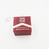 Wholesale customized high quality Factory Price Diamond Jewel Ring Box with Silk Screened Printing with your logo