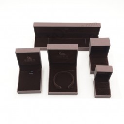 Wholesale Customized high-end New Design Suede Leatherette Custom Packaging Box with your logo