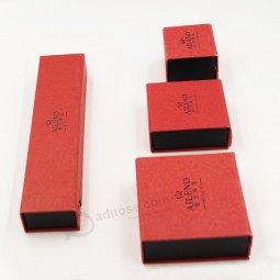 Customized high quality Flocking Flannelette Lint Jewelry Packaging Box with your logo