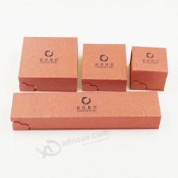 Customized high quality Flannelette Flocking Fancy Paper Gift Box for Jewelry with your logo