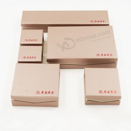 Wholesale customized logo for Storage Kraft Paper Packaging Box with Debossing Finish with your logo