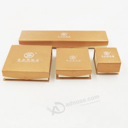 Wholesale customized logo for Eco-Friendly Kraft Paper Gift Packaging Box for Jewelry with your logo