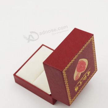 Wholesale customized logo for Design Sweet Wedding Jewelry Ring Box with your logo
