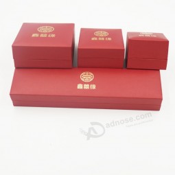 Customized high quality Flannelette Lint Flocking Leather Gift Packaging Box for Jewellry with your logo