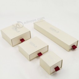 Customized high quality Fancy Paper White Card Paper Drawer Packaging Box with your logo