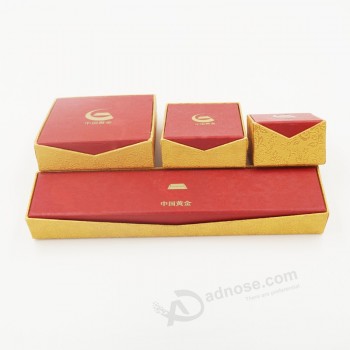 Wholesale customized logo for Hot Sales Art Paper Kraft Paper Jewelry Set Box with your logo