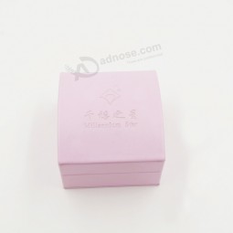 Wholesale customized logo for PU Leather Suede Plastic Printing Velvet Jewellery Box with your logo