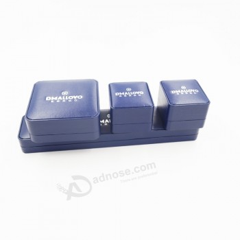 Wholesale customized logo for Exporter of Plastic Leatherette Paper Jewelry Box with your logo
