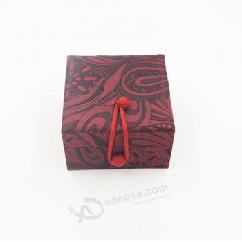 Wholesale customized high-end Unique Design Leather Plastic Display Ring Jewellery Jewelry Box with your logo
