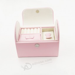 Wholesale customized high-end Marketable Velvet Leather Jewelry Storage Box with your logo