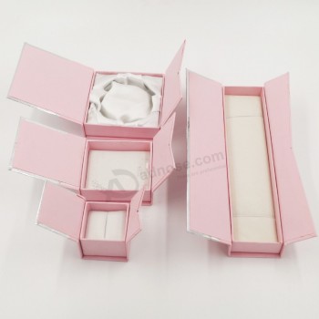 Customized high-end Velvet Inlay Hard Cardboard Gift Packaging Box with your logo