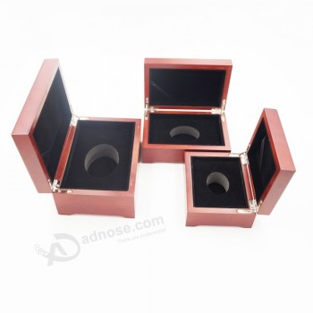 Wholesale customized high quality Top Quality Varnished Laser Engraved Wooden Box for Jewelry with your logo