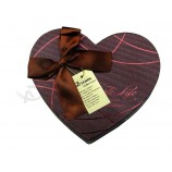 Heart Paper Gift Packaging Chocolate Box with Ribbon Wholesale 