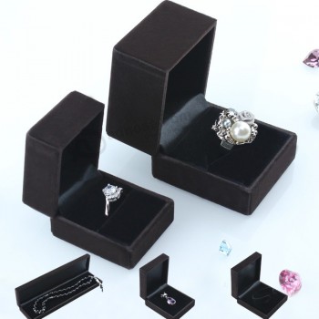 Hot Sale Black Cardboard Paper Jewelry Box Custom