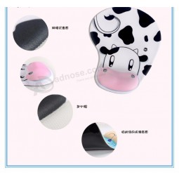 Wholesale customized 3D Custom Anti-Skid Silicone Wrist Mouse Pad with your logo