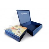Whlesale customized high quality High Elegant Logo Printed Gift Box with Magnetic Closure with your logo
