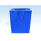 Blue Custom Printed Paper Gift Bags for Garment Packing