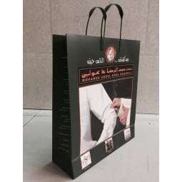 Top Quality Plastic Handle Paper Gift Bags for Textiles