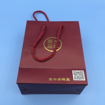 Luxo personalizado impresso sacos de papel de presente/Sacos de compras (Flp-8925)