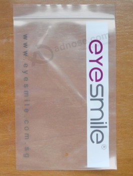 Op maat bedrukte ldpe recloable plastic zakken voor zon glassess (FLZ-9214)