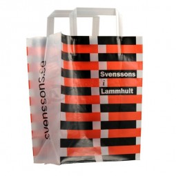 Stand up Loop Handle Carrier Bags for Shopping