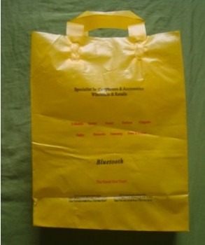 HDPE Loop Handle Carrier Bags for Fashion Clothes