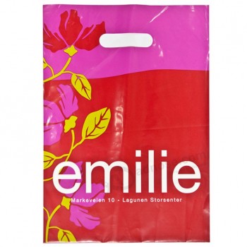 Fashion Printed Pouch Hole Carrier Plastic Bags for Garments