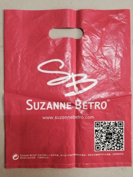 Hoge kwaliteit bedrukte plastic draagtassen om te winkelen (FLD-8570)
