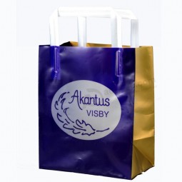 Custom Stand up Printed HDPE Carrier Bags for Cosmetics