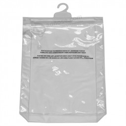 High Quality Custom Printed Gusset PVC Hook Bags for Shirts