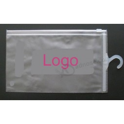 Sacs zip-lock pvc imprimés personnalisés avec cintre (Flh-8703)