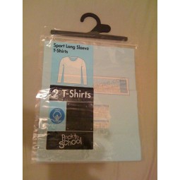 Costume impresso sacos ziplock PEBD com cabide para roupas (Flh-8707)
