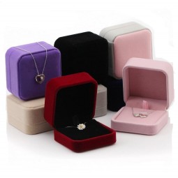 Wholesale customized Velvet Jewelry Box for Pendant, Ring, Earring