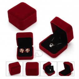 Wholesale customized Price Velvet Coated Plastic Pendant Jewelry Box