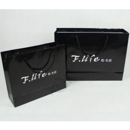 Wholesale customized high quality Printed Luxury Gift Paper Package Bag for Gifts with your logo
