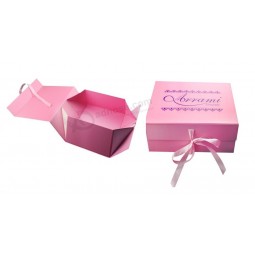 Wholesale customized high quality Paper Folding Rigid Carton Gift Box for Garment/Cosmetics Packaging with your logo