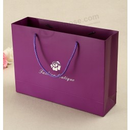 Whlesale customized high quality Matte Lamination Cosmetic Packaging Paper Gift Bag