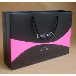 Whlesale customized high quality Private Label Cosmetic Paper Gift Bags Shopping Packaging