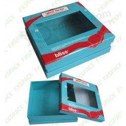Whlesale customized high quality PVC Window Box for Gift Package