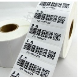 Customized high quality Matt Black Barcode Printing Label Sticker with your logo