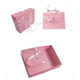 Customized high quality Garment Package with Ribbon Handle with your logo