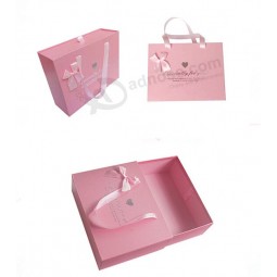 Customized high quality Garment Package with Ribbon Handle with your logo