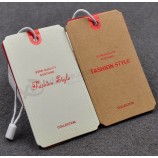 Customized high quality Paper Garment Hang Tag with your logo