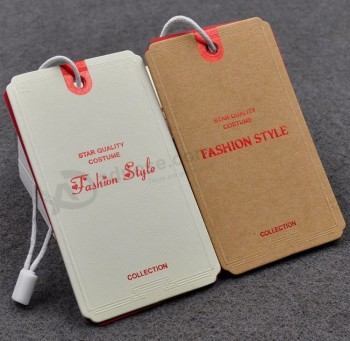 Customized high quality Paper Garment Hang Tag with your logo