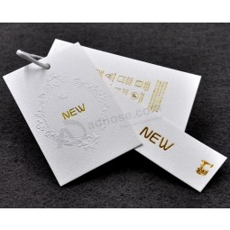 Customized high quality Garment String Hangtag for Clothing with your logo