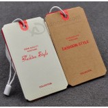 Customized high quality Fashion Garment Paper Hangtags with your logo