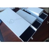 Customized high-end Plain Sliding Paper Drawer Box with Foam Insert with your logo