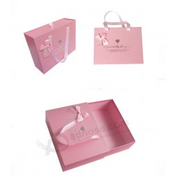 Wholesale Customized high-end Garment Package with Ribbon Handle and your logo