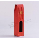 Hot Sale Portable Corrugated Paper Single Wine Box, Wine Packaging Box