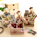 Rural Style Cloth Cosmetics/Stationery/Remote Controller Storage Box, Creative Lovely Storage Box